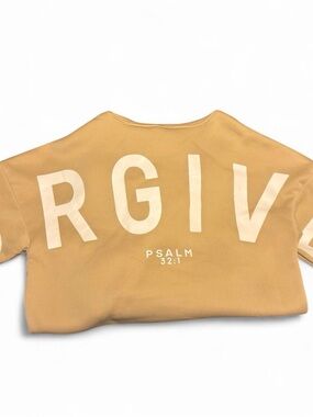 Forgiven Graphic Sweatshirt - Mustard